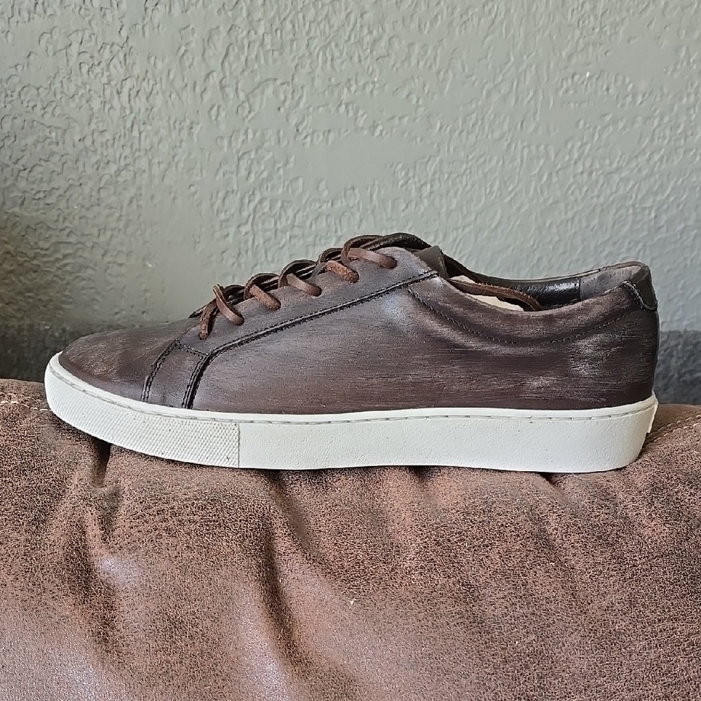 Men's Brown Leather Sneakers